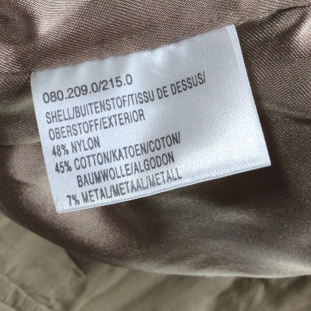 Greenstone Jacket Womens Size 40 UK 6/8 US Gold Beige Ruffle V-Neck DAMAGED - Picture 13 of 13